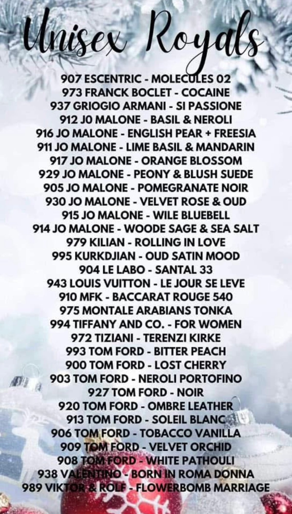 Royal designer inspired perfumes black friday special