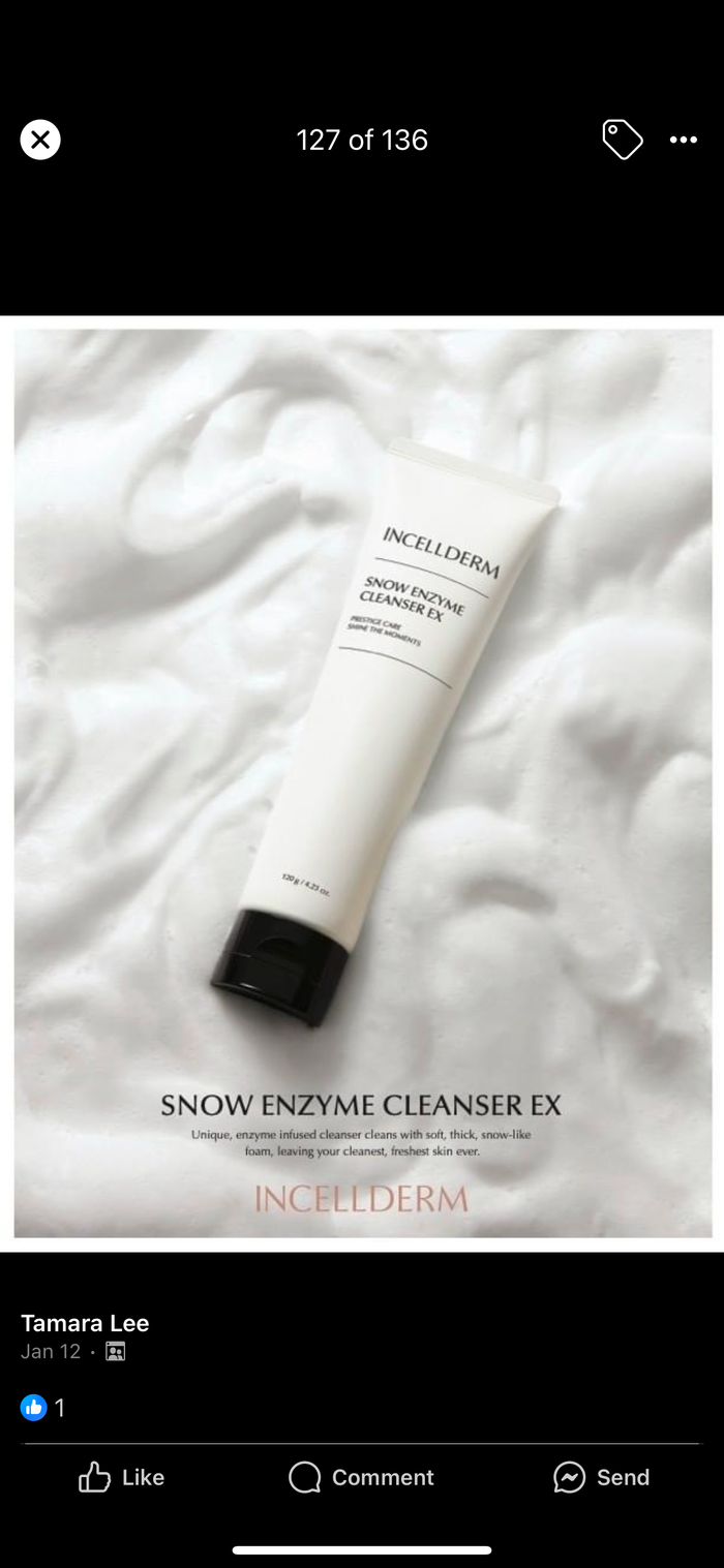 Snow enzyme cleanser