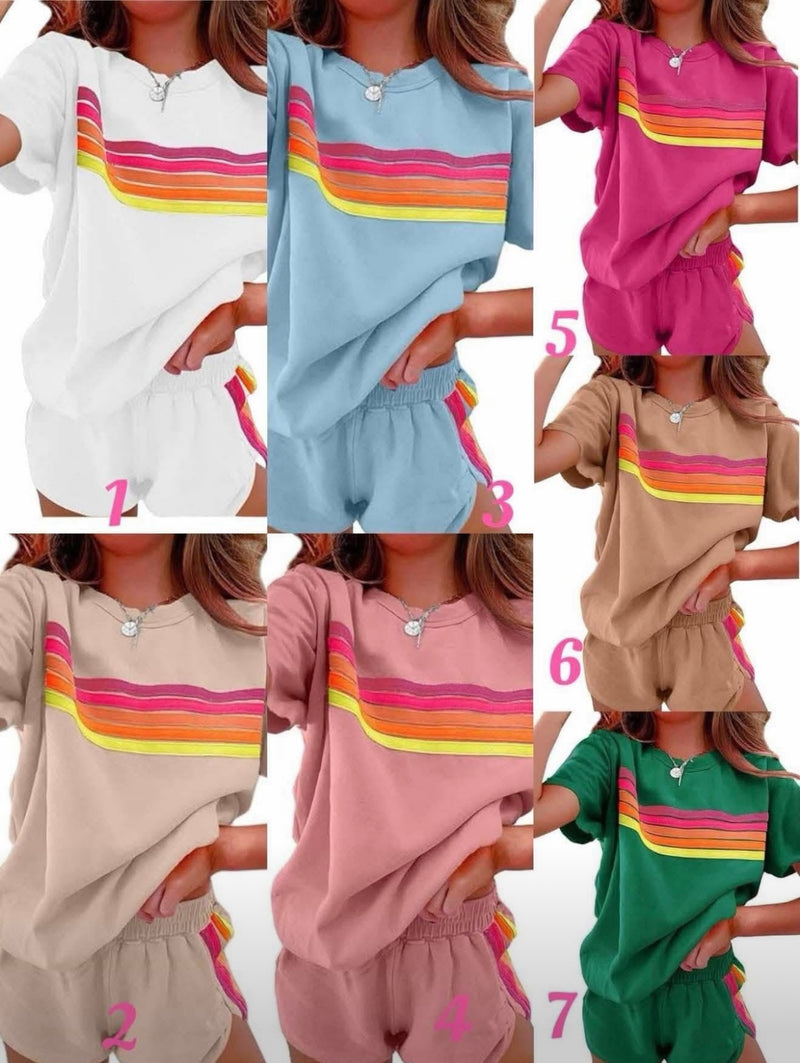 AN inspired short set (ships in about 3 weeks)