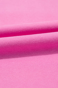 Bonbon Striped Accent Pullover and Shorts Two Piece Casual Set